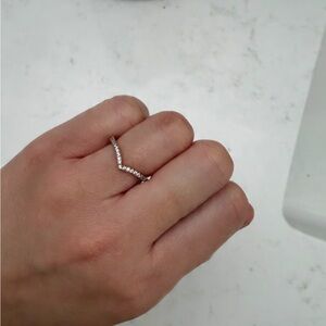 Pandora gold wishbone ring